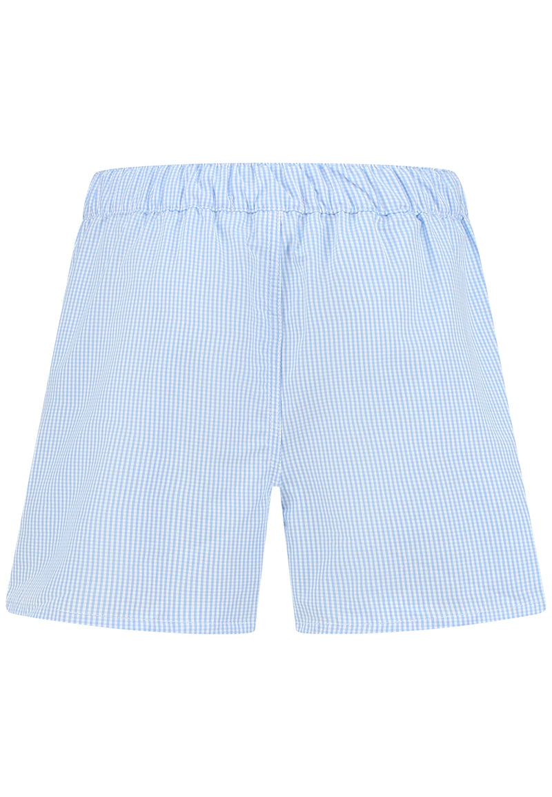 Blue Check Boxer Shorts
